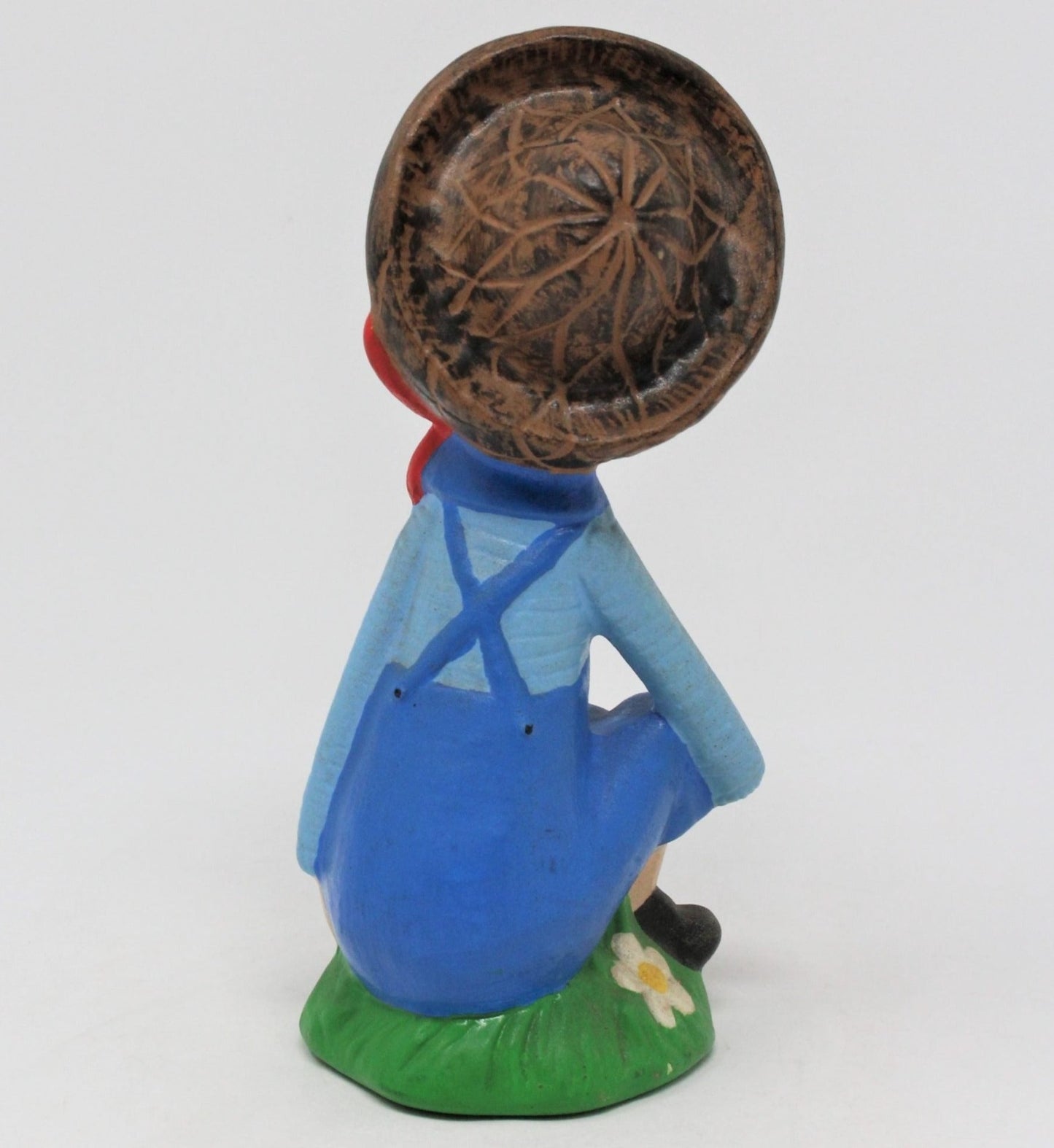 Figurine, Gardener, Hand Painted Ceramic, Vintage