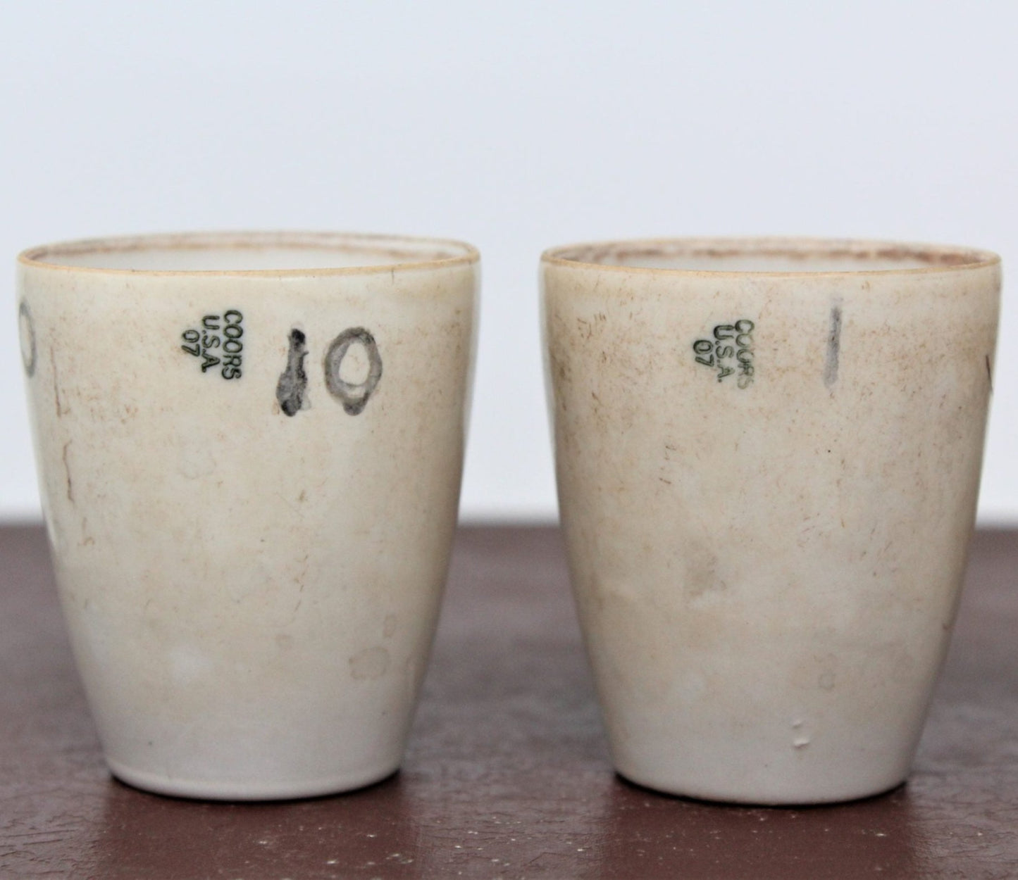 Labware, Chemistry Vintage Crucibles, Coors Science, Set of 4, 1960's