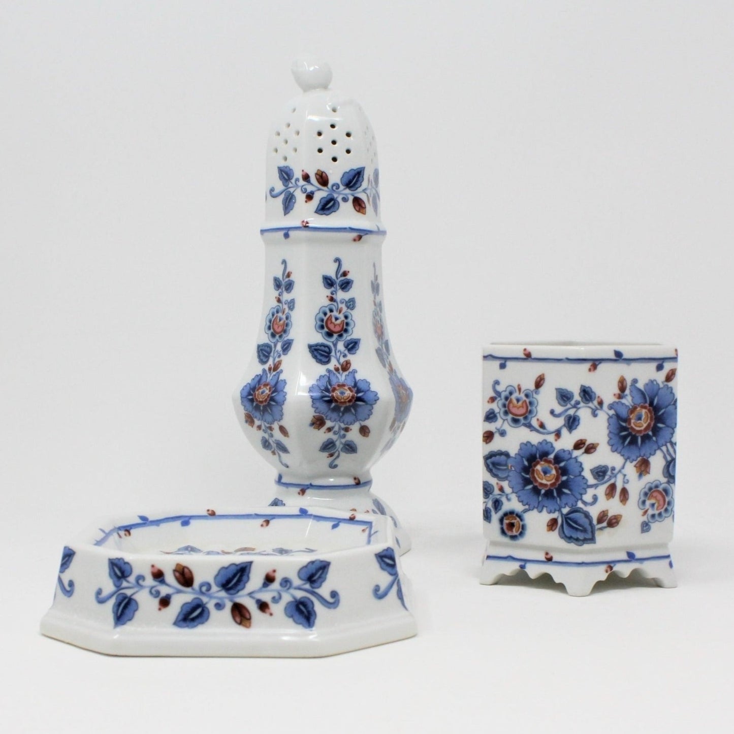 Vanity Set, Vintage Estee Lauder Youth Dew, Porcelain Garden Gift Set, Vintage, SOLD