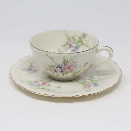 Coffee Cup and Saucer, Theodore Haviland, Annette, Vintage