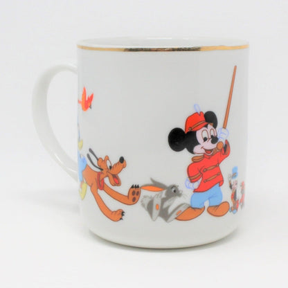 Mug / Child Cup, Disney, Mickey, Dumbo, Pinocchio, Donald, Japan Vintage