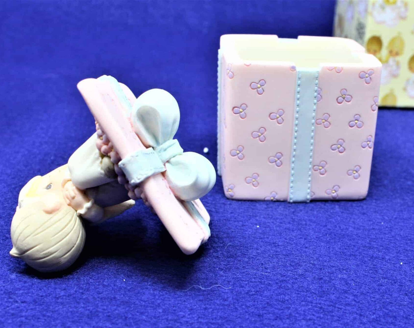 Trinket Box, Enesco, Precious Moments Bride & Groom, Bless You Two, 1999, SOLD