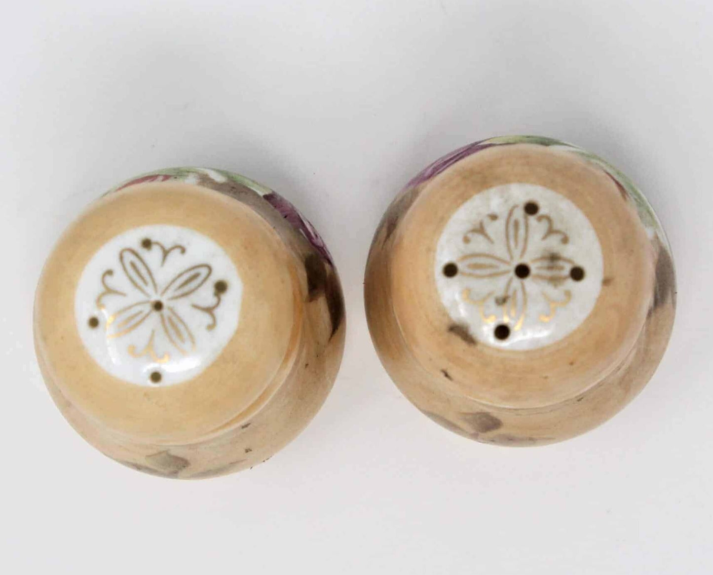 Salt and Pepper Shakers, Lefton, Heritage Brown, Porcelain Japan, SOLD