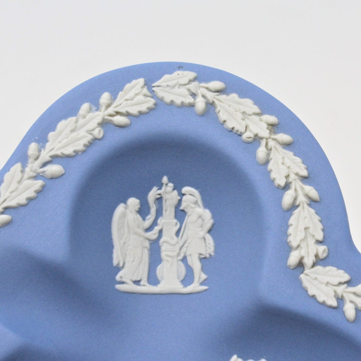 Ashtray, Wedgwood, Blue Jasperware, Club Shaped, Vintage