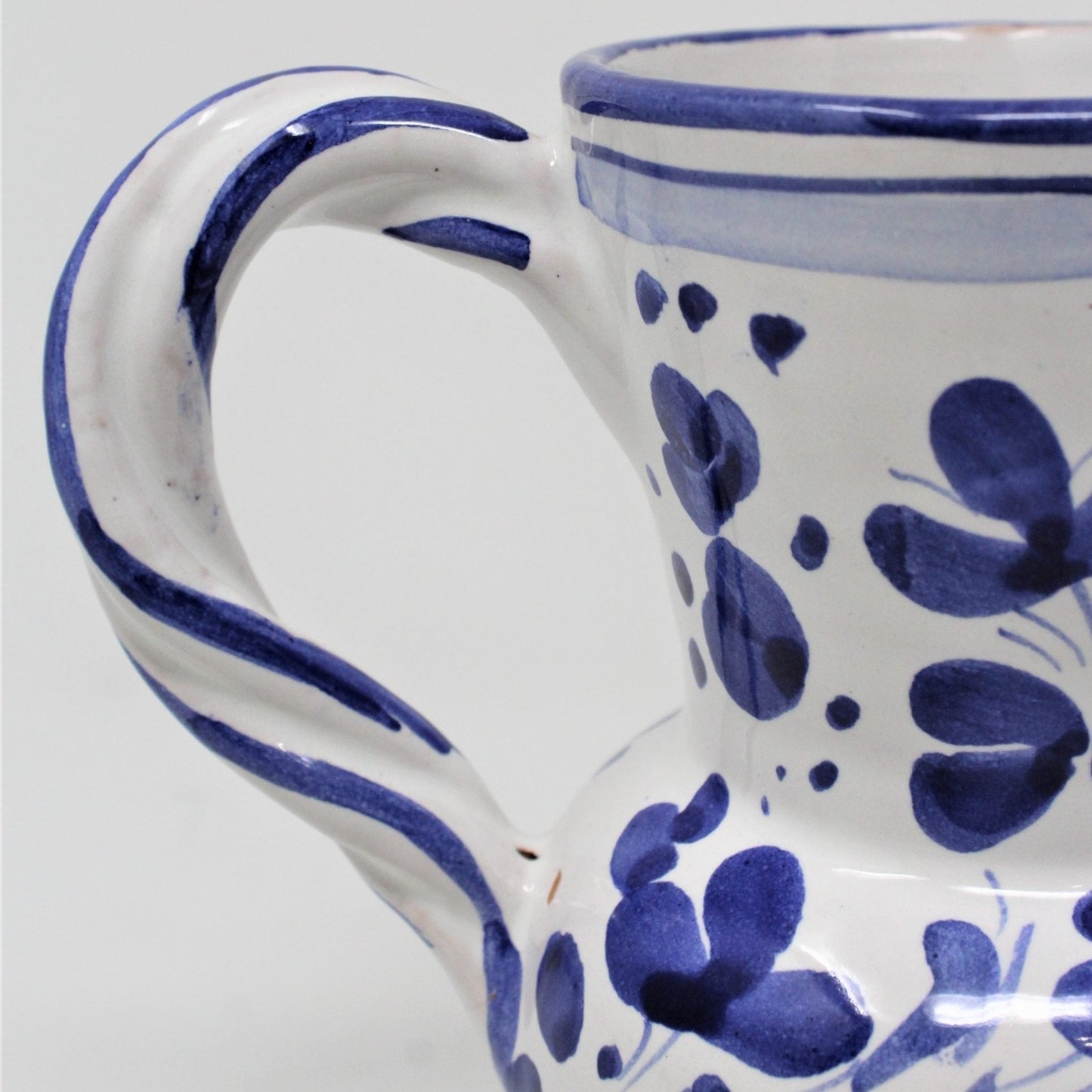 Pitcher, Deruta, Arabesco Bird, Italian Pottery, Blue & White Decor, 2007