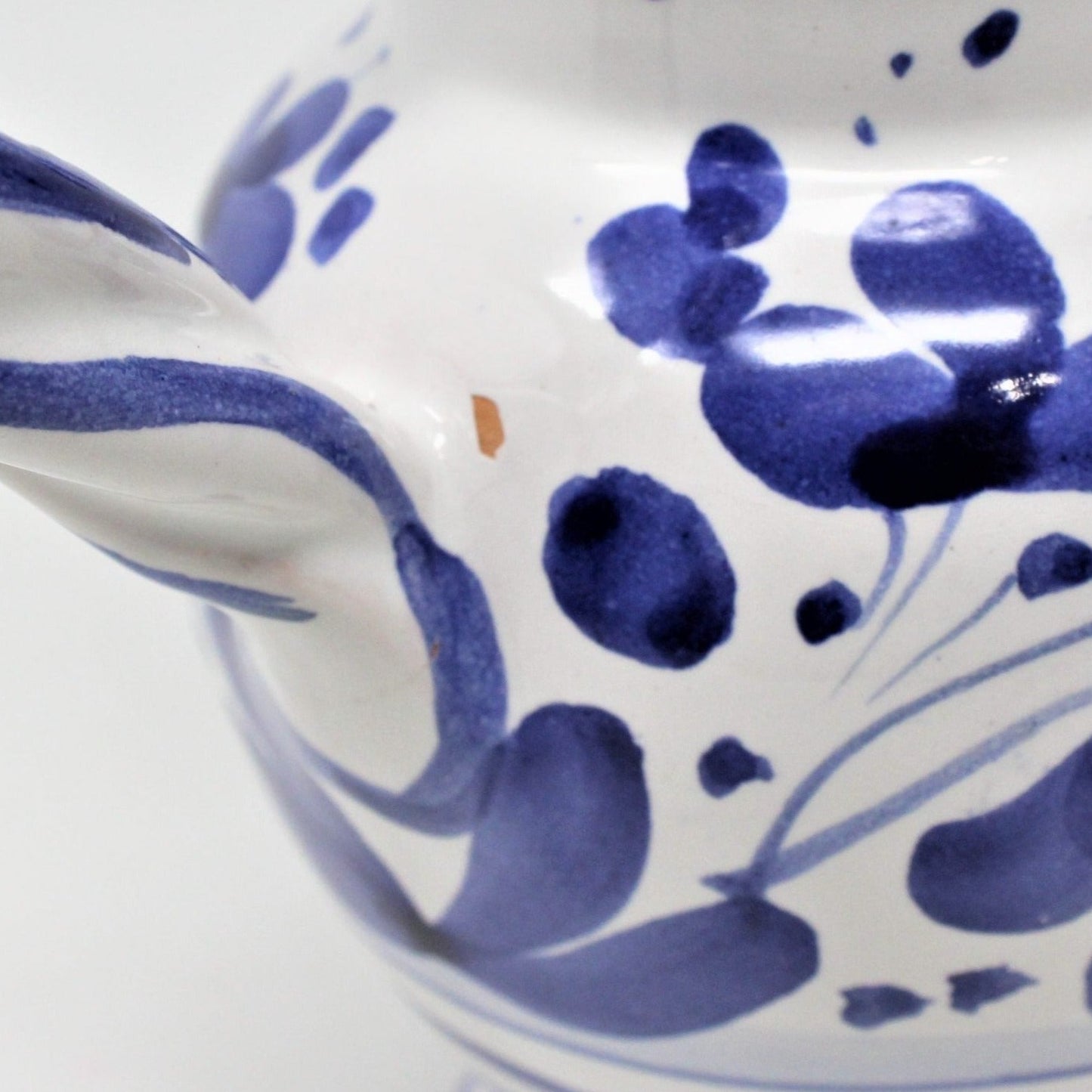 Pitcher, Deruta, Arabesco Bird, Italian Pottery, Blue & White Decor, 2007