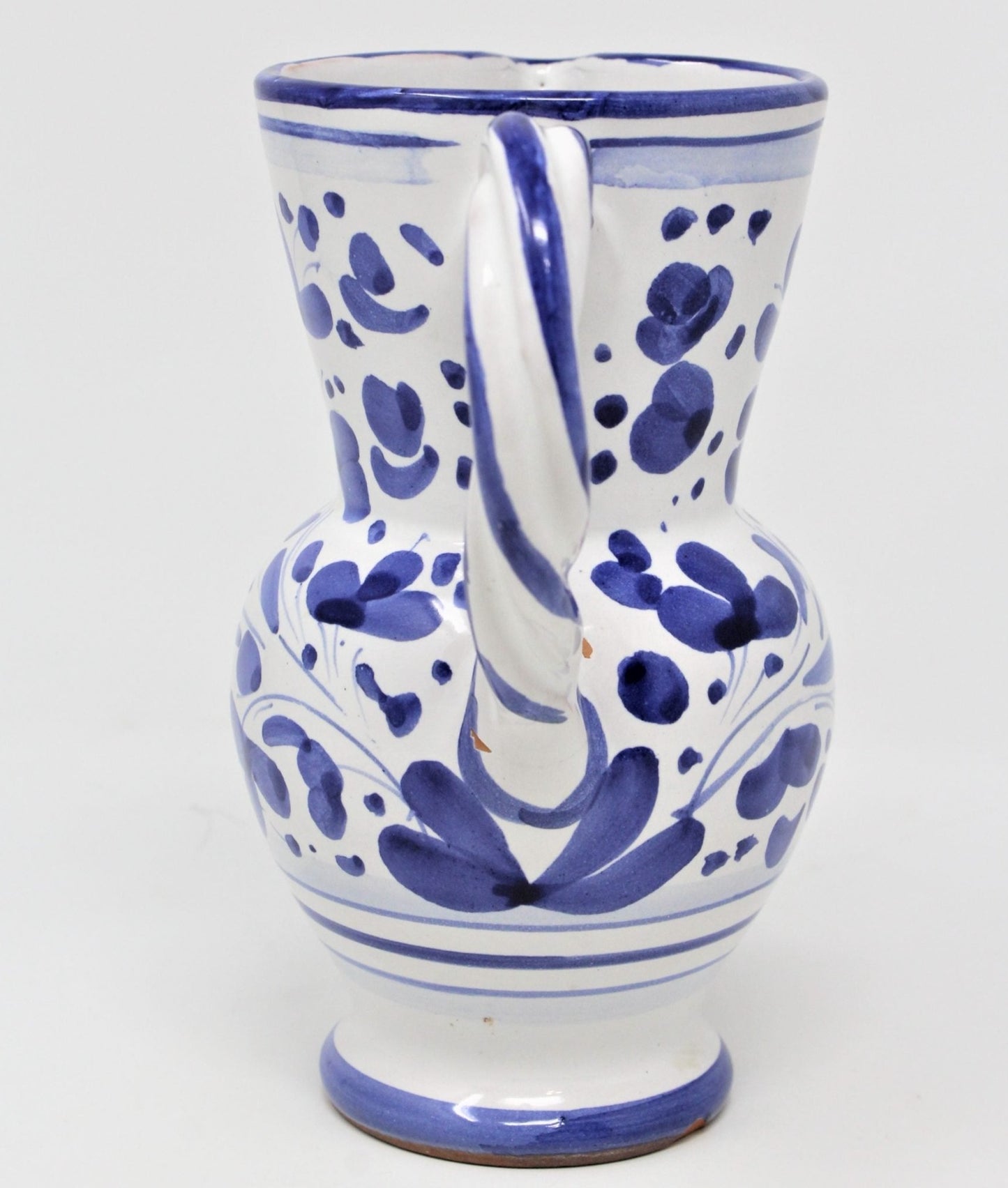 Pitcher, Deruta, Arabesco Bird, Italian Pottery, Blue & White Decor, 2007