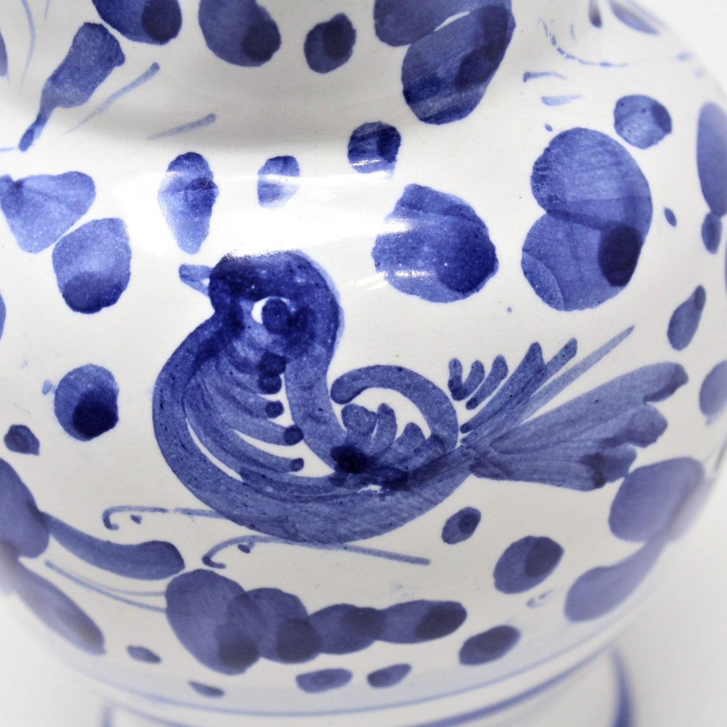Pitcher, Deruta, Arabesco Bird, Italian Pottery, Blue & White Decor, 2007