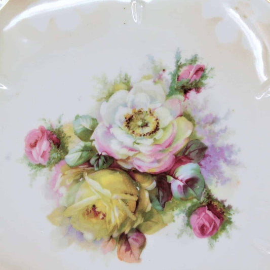 Cake Plate, Bavaria, Iridescent, Rare Red Lion Mark, Germany, Vintage