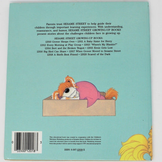 Children's Book, Sesame Street, A Bird's Best Friend, Hardcover, Vintage 1986