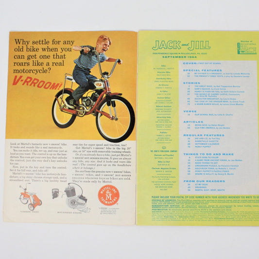 Magazine, Jack and Jill September 1964, Vintage Collectibles