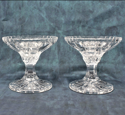 Candle Holders, Nachtmann Bleikristal, Crystal, Set of 2, Vintage