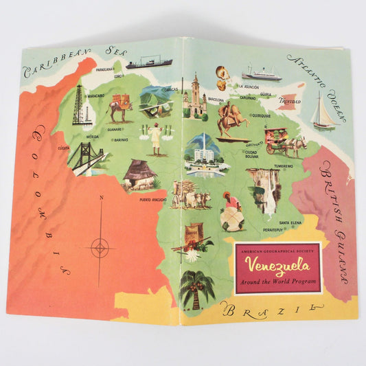 Travel Book, Geographical Society Around the World, Venezuela, 1959