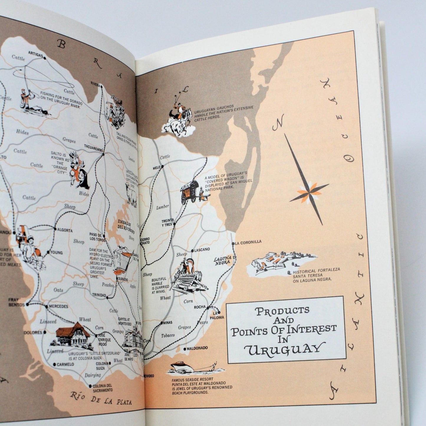 Travel Book, Geographical Society Around the World, Paraguay & Uruguay, 1967