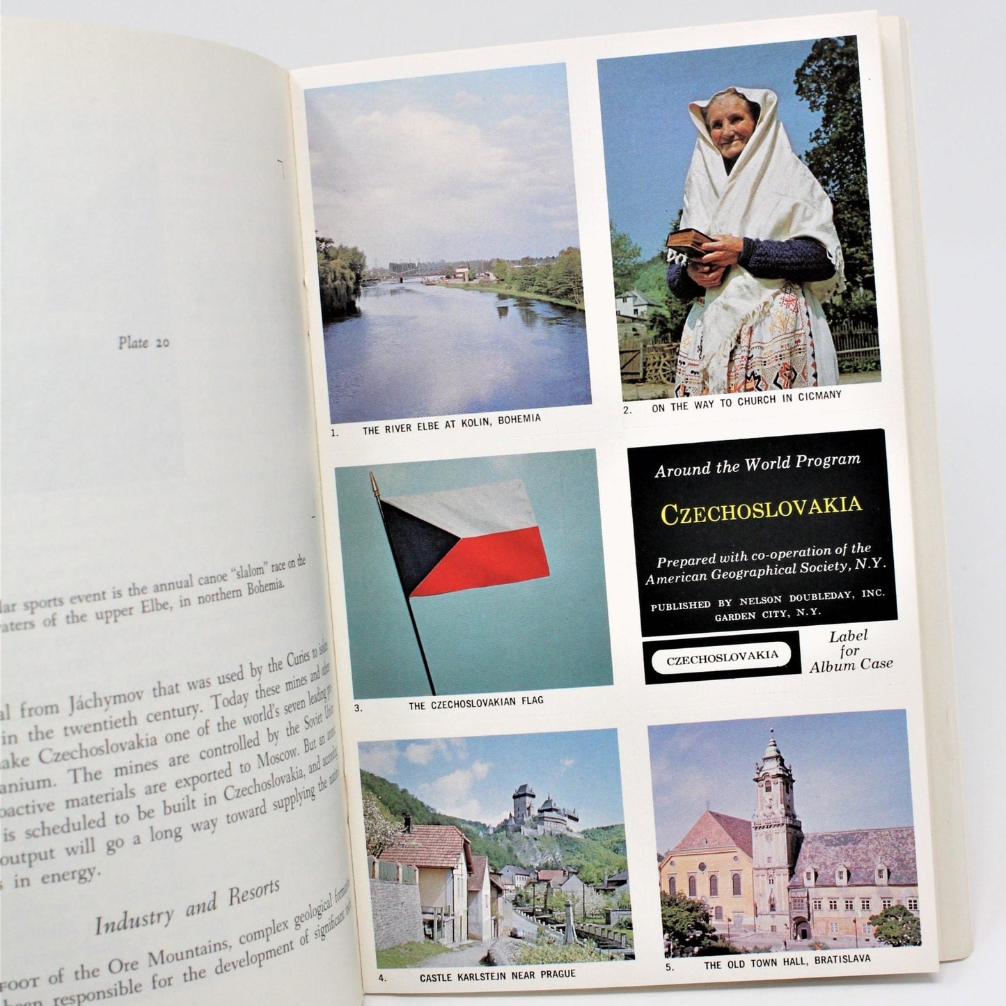 Travel Book, Geographical Society Around the World, Czechoslovakia,1967, SOLD