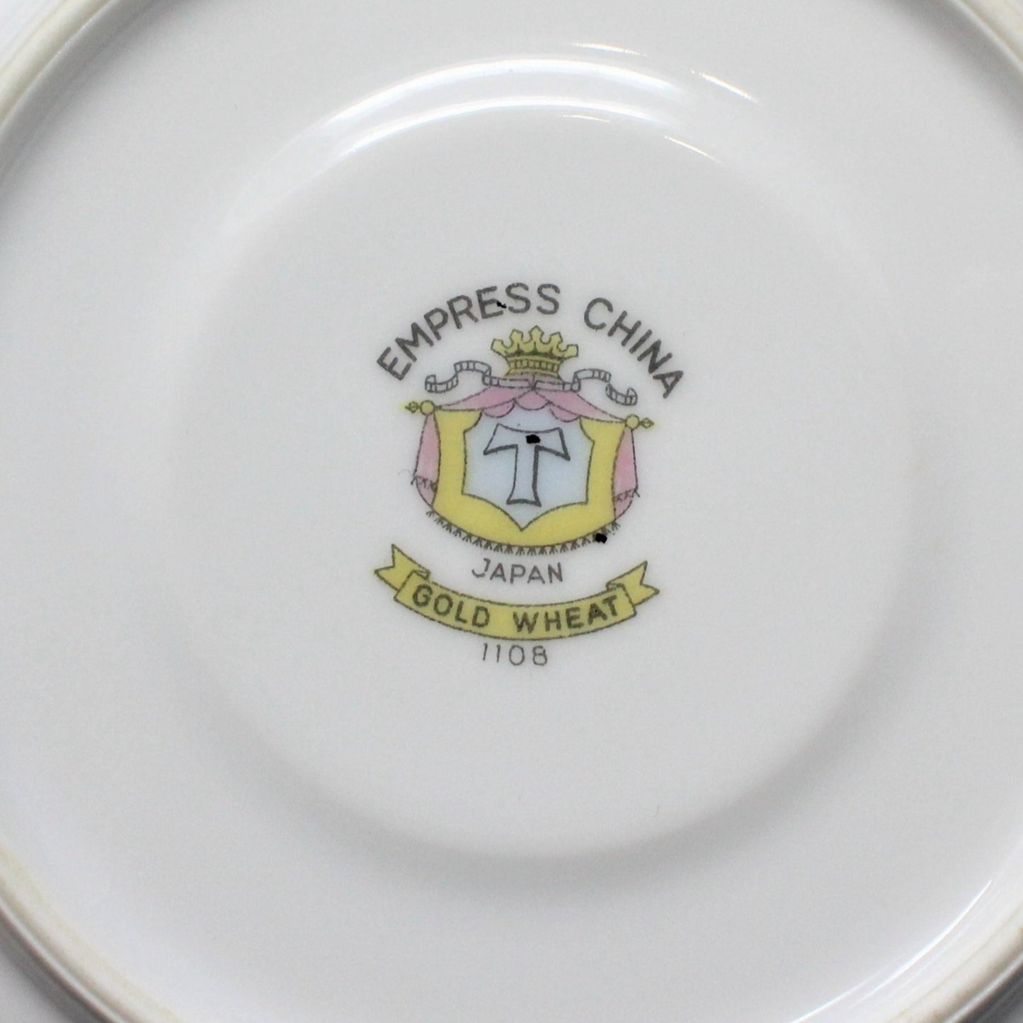 Saucers, Empress China, Gold Wheat, Japan, Set of 3 Vintage