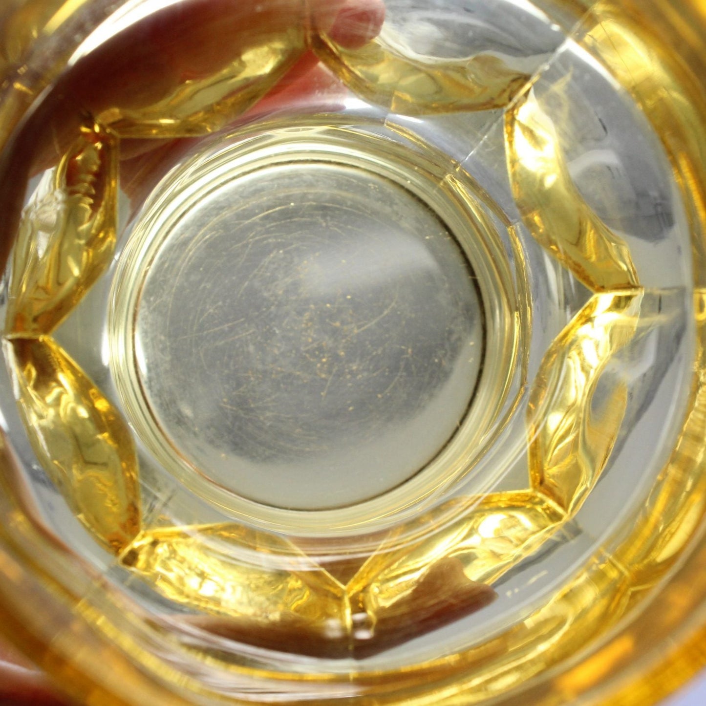 Glasses, Tumblers, Georgian Honeycomb Amber / Topaz, Set of 2, Vintage