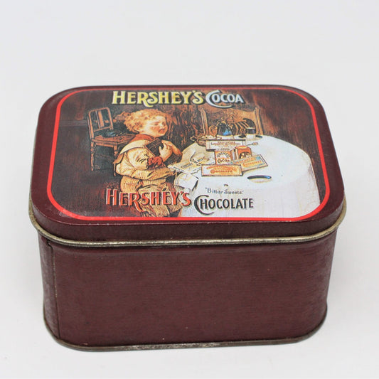 Tins, Gift Tin / Candy Tin, Hershey's Cocoa Chocolate Crying Boy Tin, Vintage