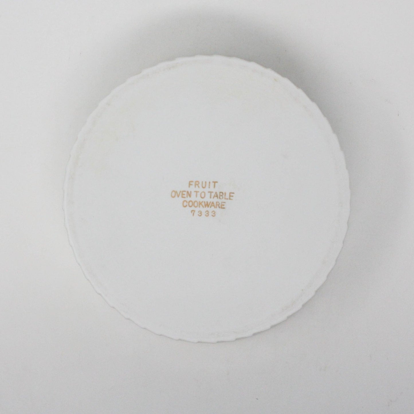 Soufflé Dish, Sadek, Fruit Pattern, Vintage
