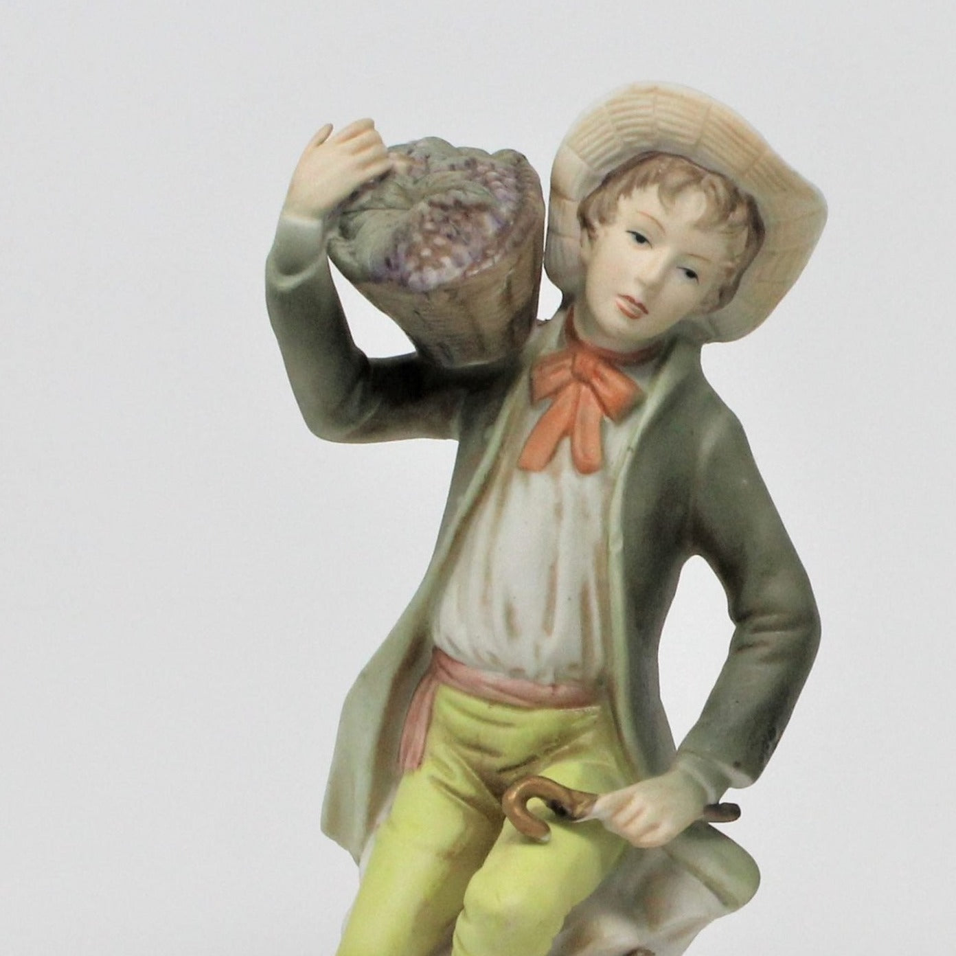 Figurine, HomCo, 1258 Toscany Boy with Grapes, Porcelain, Vintage