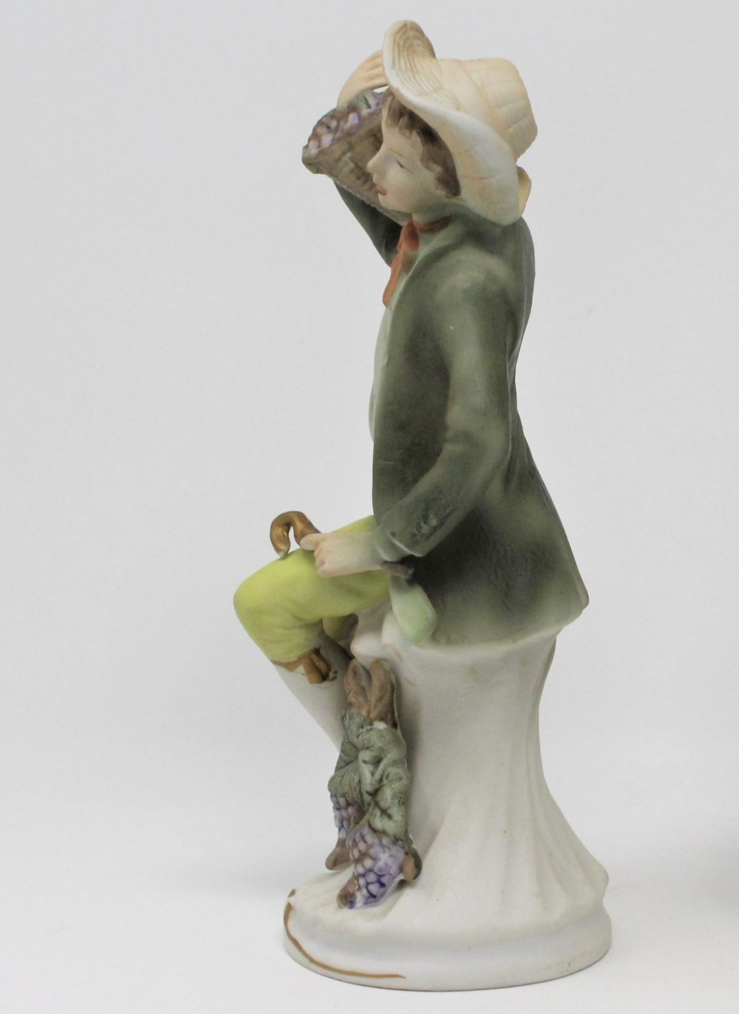 Figurine, HomCo, 1258 Toscany Boy with Grapes, Porcelain, Vintage