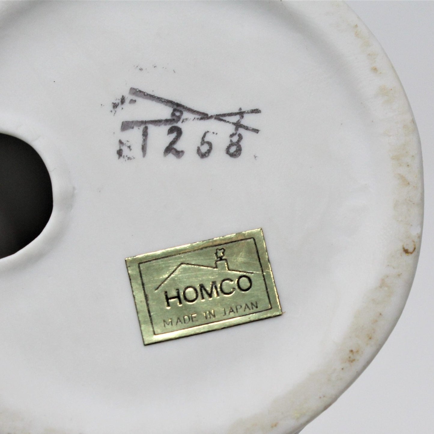 Figurine, HomCo, 1258 Toscany Boy with Grapes, Porcelain, Vintage