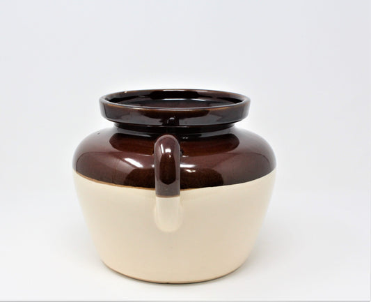 Crock / Bean Pot, McCoy Pottery Brown Tan #342 No Lid, 3 Qt, Vintage, SOLD