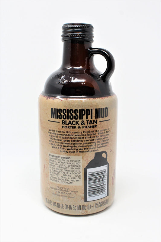 Collectible Bottle, Mississippi Mud Black & Tan Beer, Brown Glass, Original Cap, SOLD
