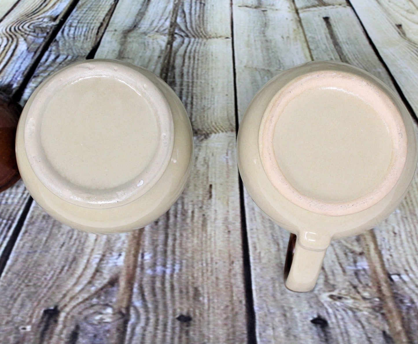 Creamer & Sugar with Lid, Gailstyn-Sutton Brittany Brown & Tan Stoneware, Vintage