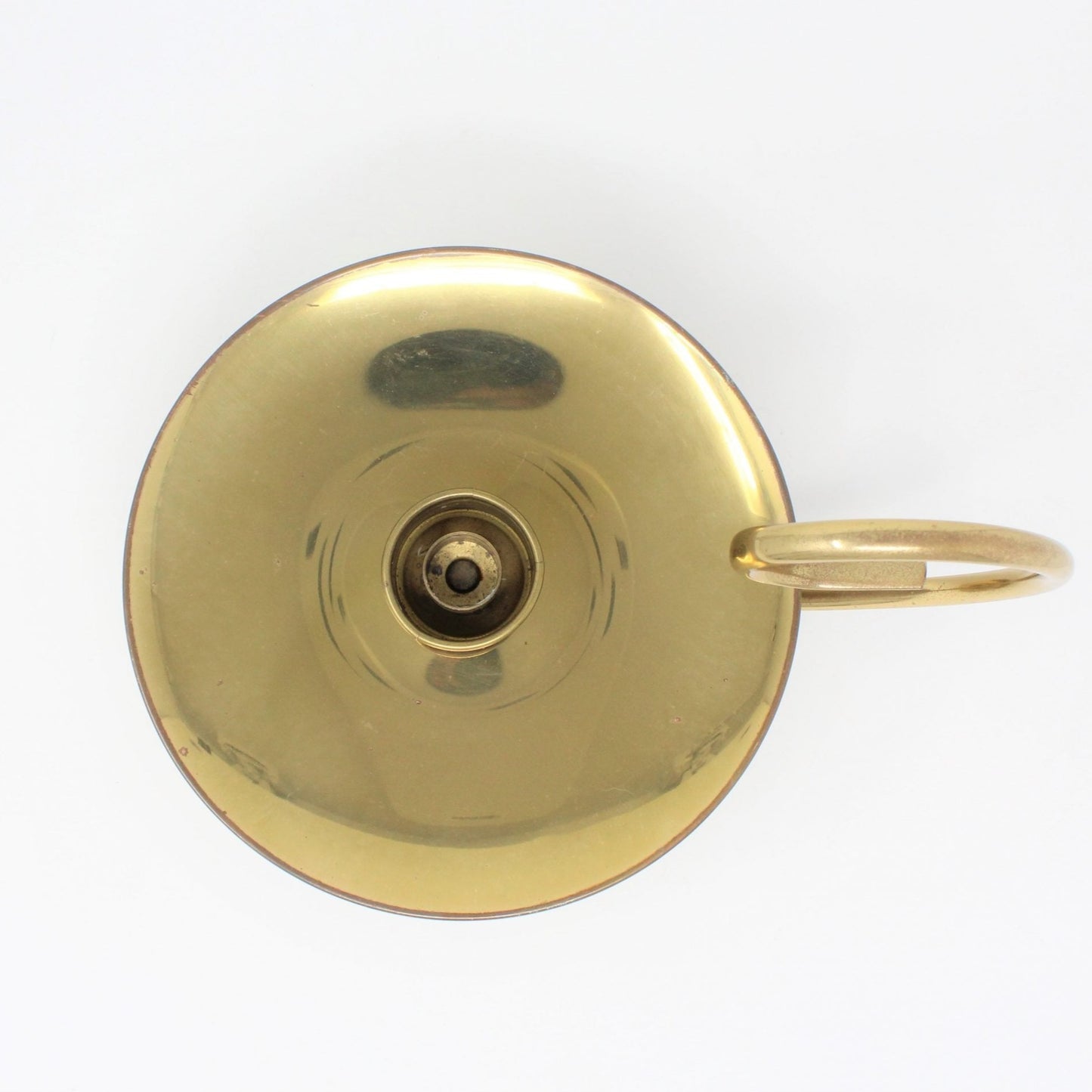 Candle Holder / Chamberstick, Taper, Baldwin, Forged Brass, Vintage