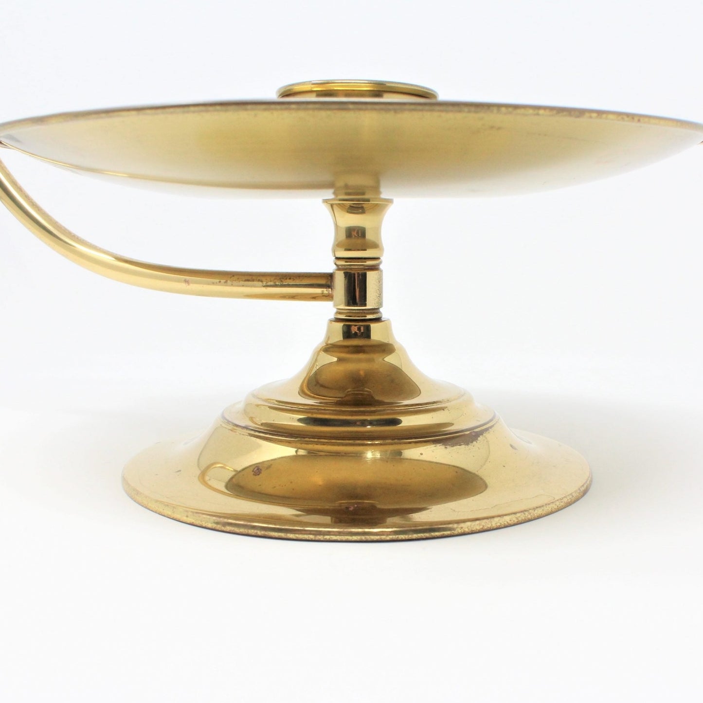 Candle Holder / Chamberstick, Taper, Baldwin, Forged Brass, Vintage