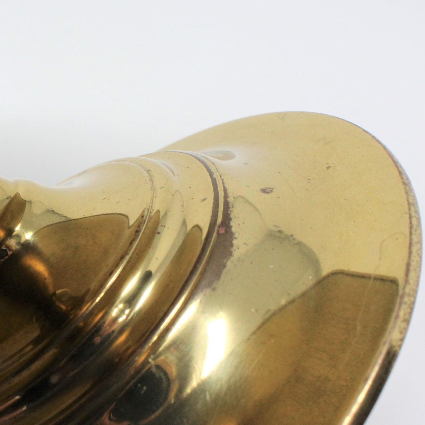 Candle Holder / Chamberstick, Taper, Baldwin, Forged Brass, Vintage