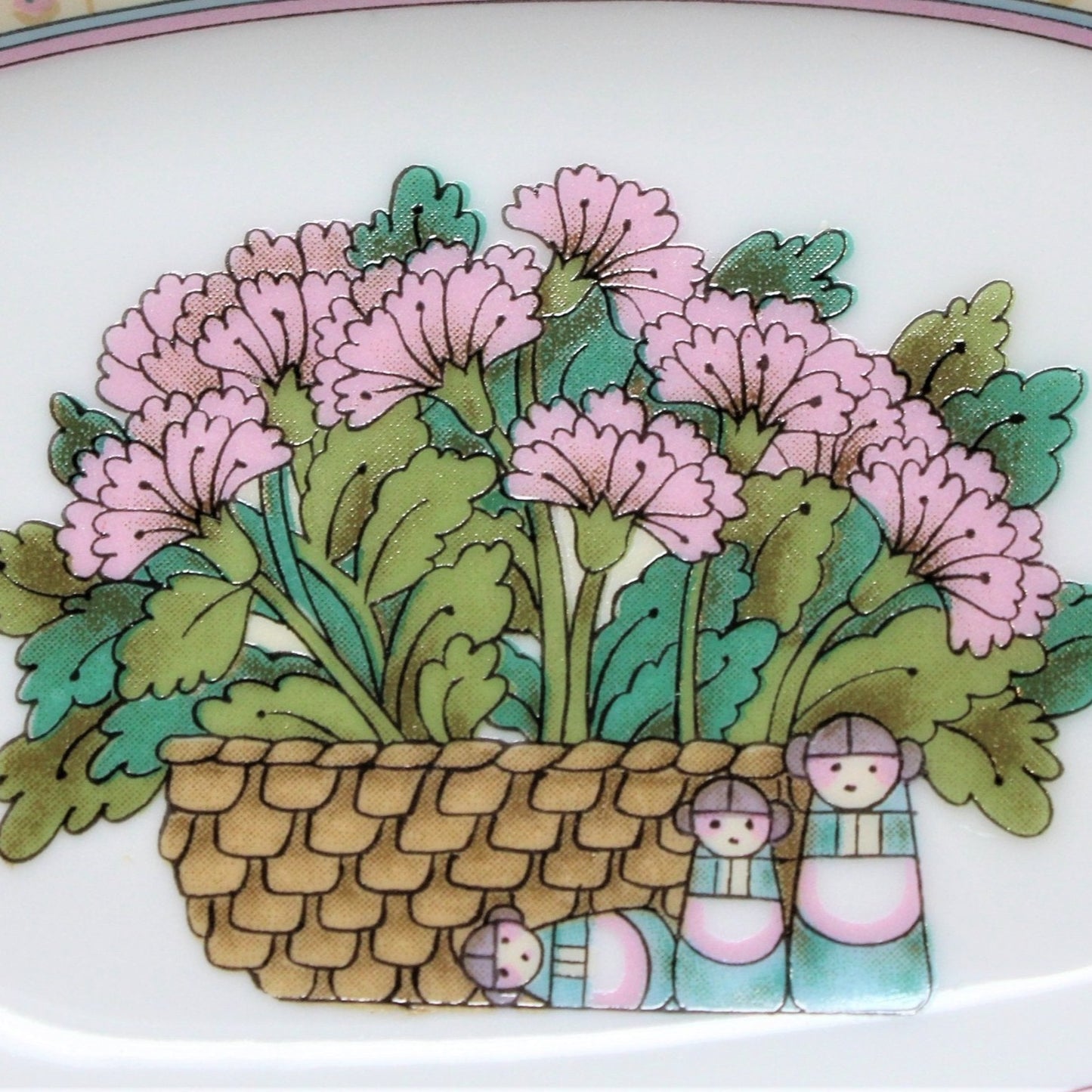 Soap Dish, Takahashi, Geranium, Japan, Vintage