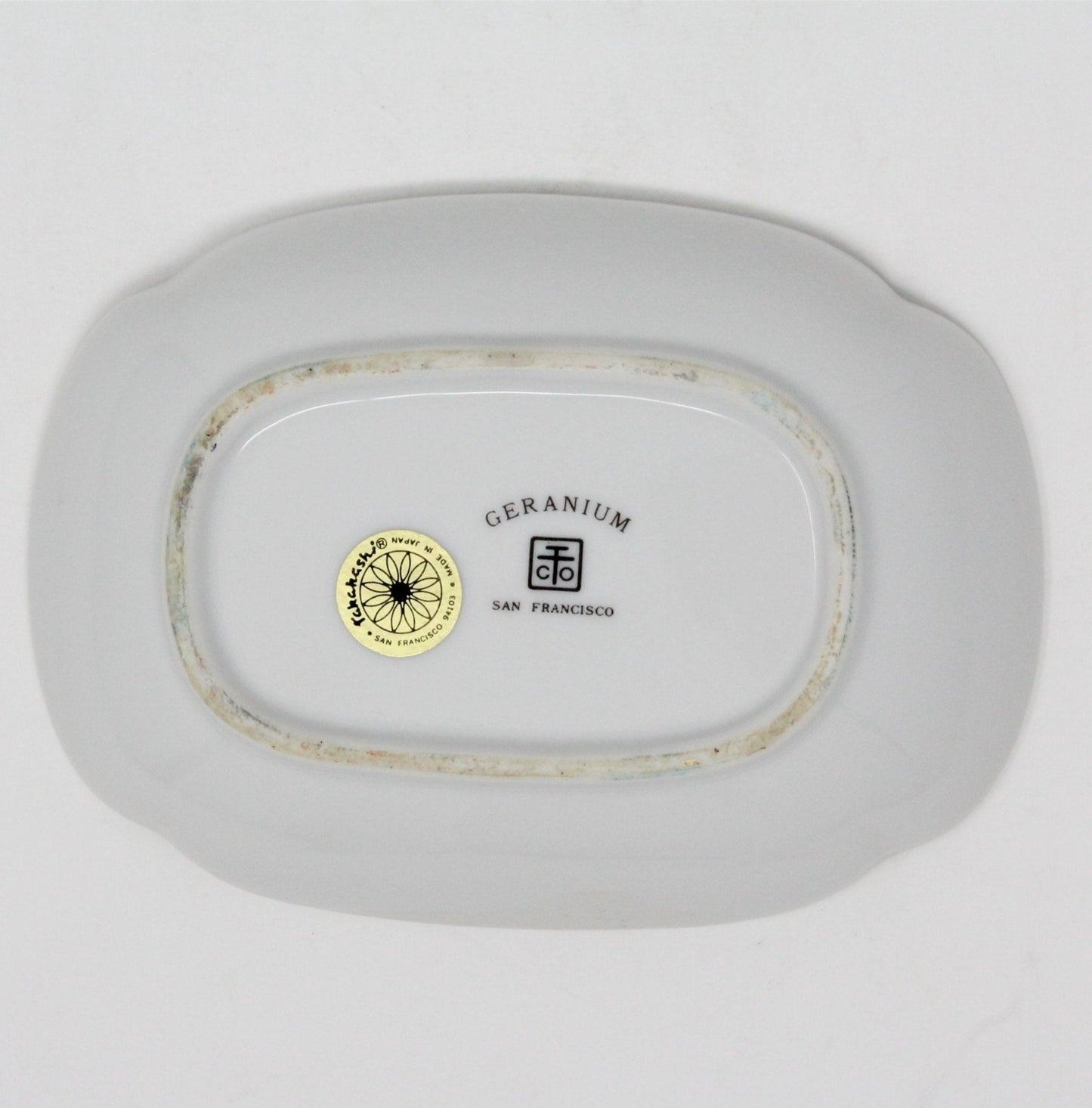 Soap Dish, Takahashi, Geranium, Japan, Vintage