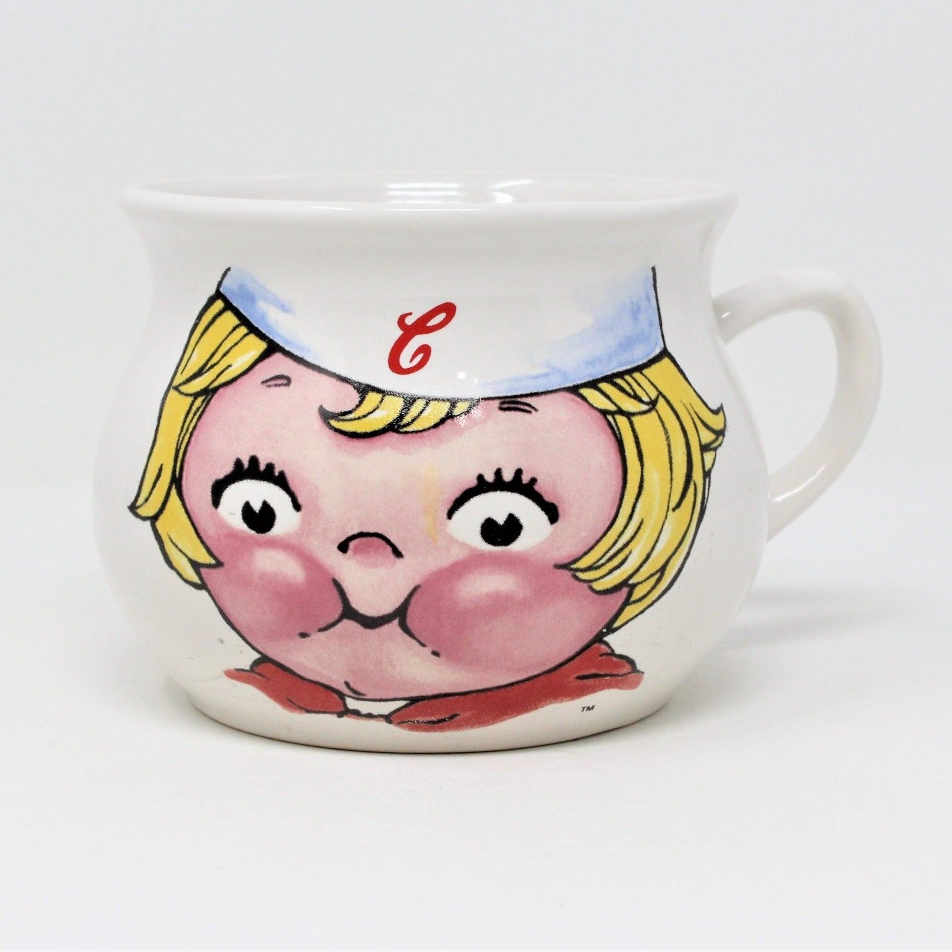 Soup Mug, Campbell's Kids, Large Face, HH Ceramic, 1998 – Antigo Trunk