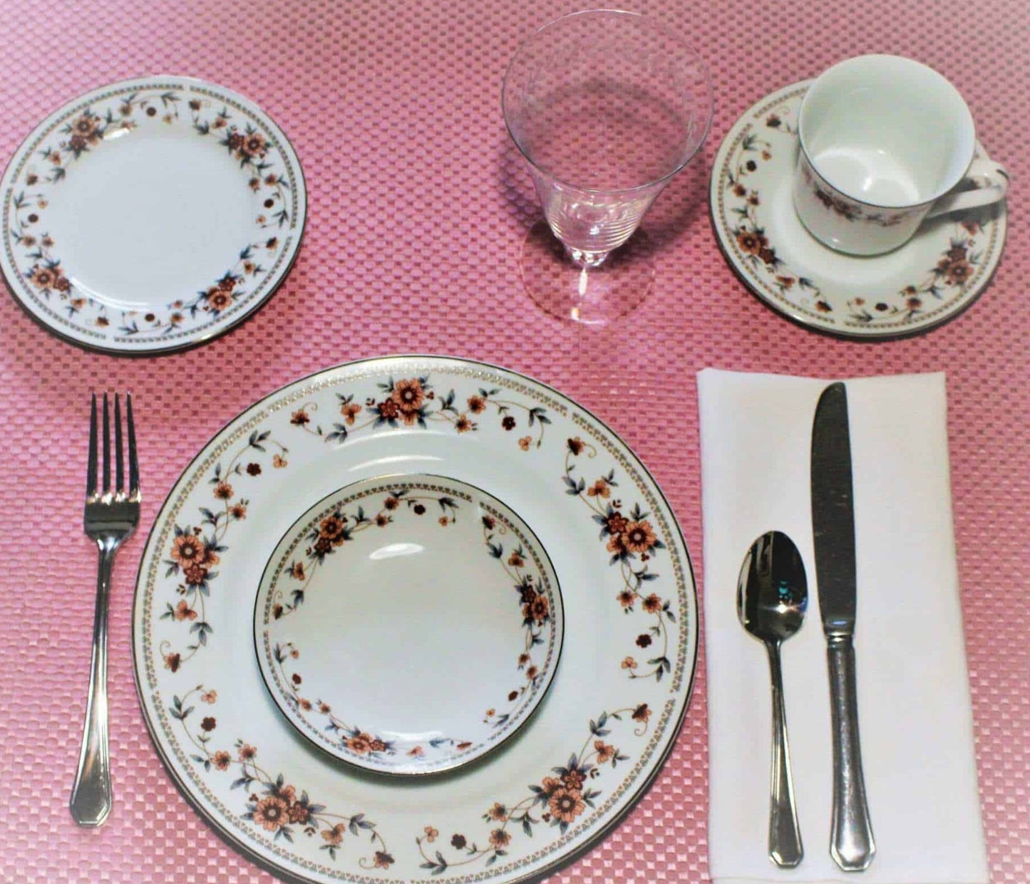 Dinnerware, Sheffield, Anniversary, Service for 4, (20 pcs), Japan, Vintage