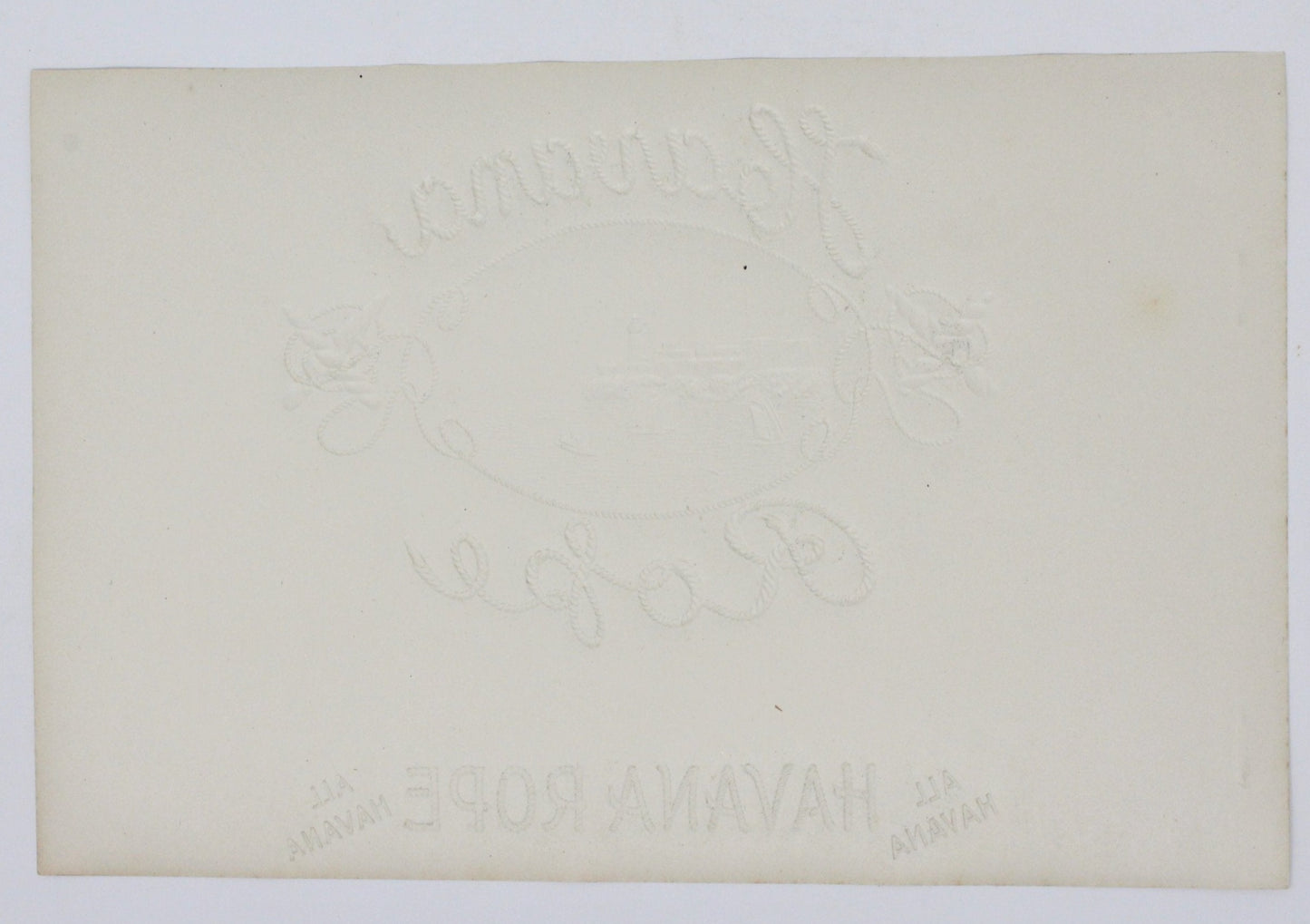 Cigar Box Label, Havana Rope, Original Lithograph, Rare, Antique NOS