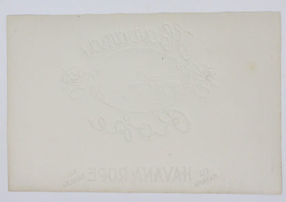 Cigar Box Label, Havana Rope, Original Lithograph, Rare, Antique NOS