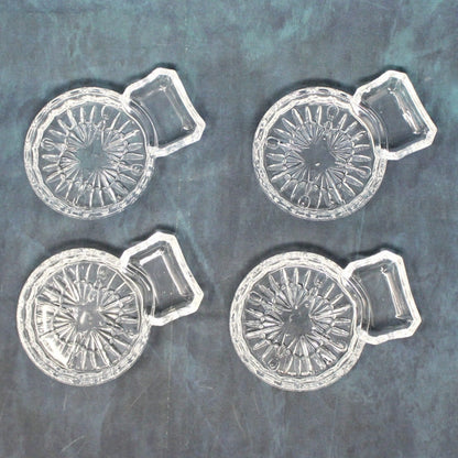 Coasters with Spoon Rest, Godinger Shannon Crystal, Freedom, Set of 4