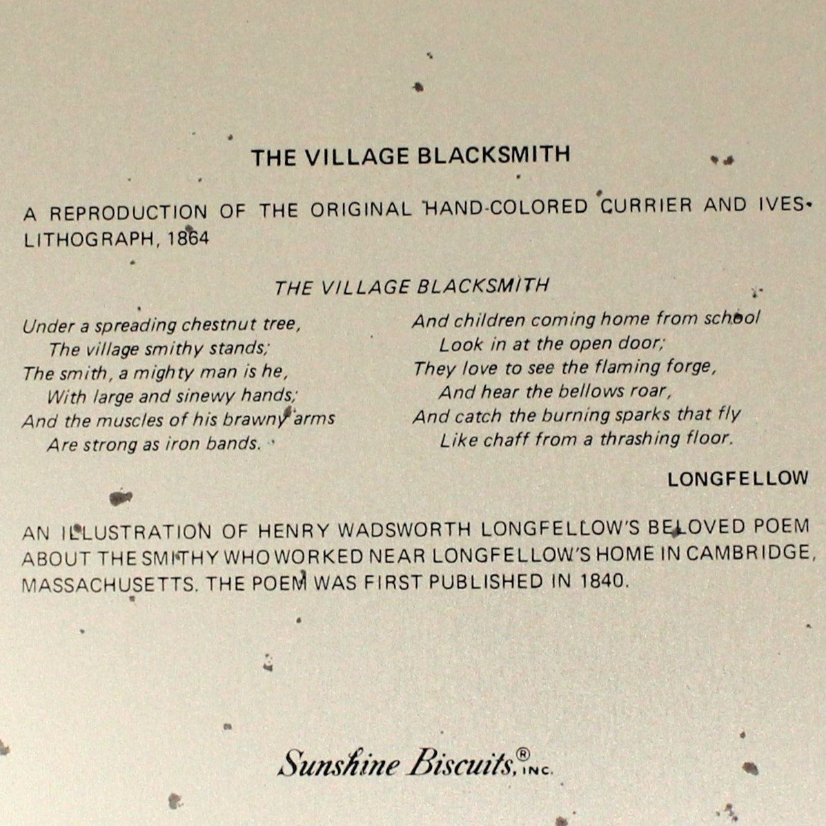 Currier & Ives, the Village Blacksmith