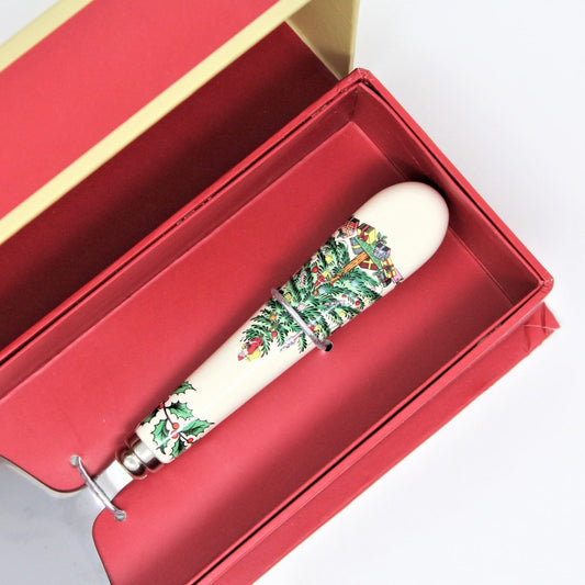 Cake Knife / Lifter, Spode, Christmas Tree, New in Box,2009, SOLD