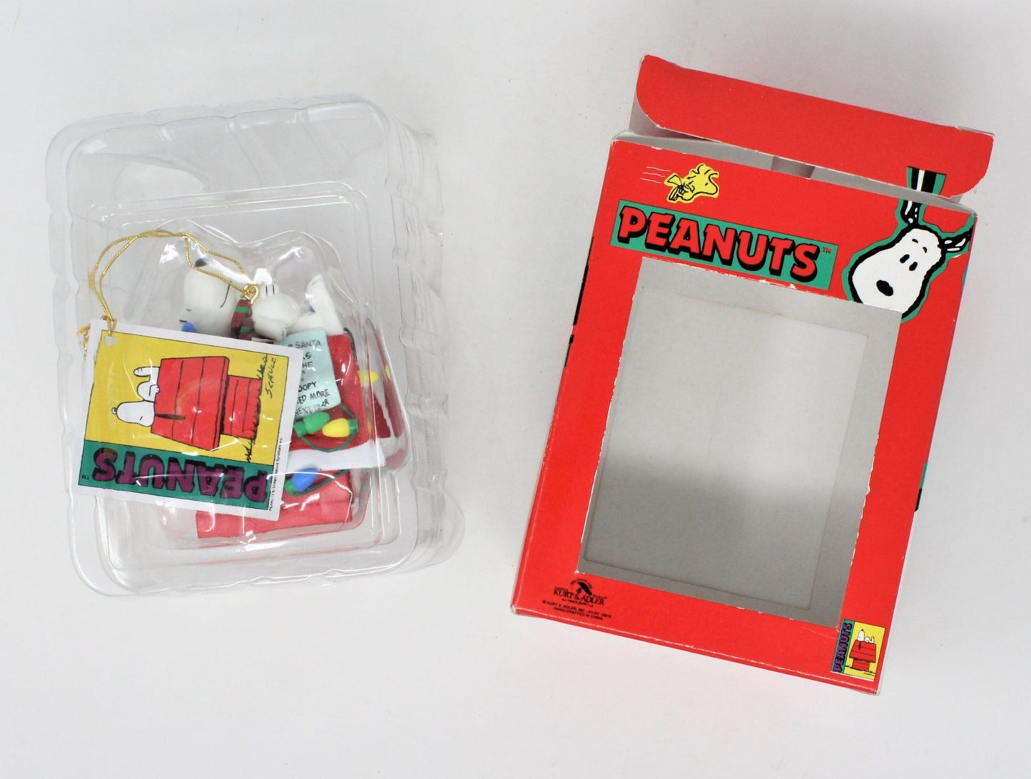 Ornaments, Kurt Adler, Snoopy Dog House, Dear Santa Vintage, NIB