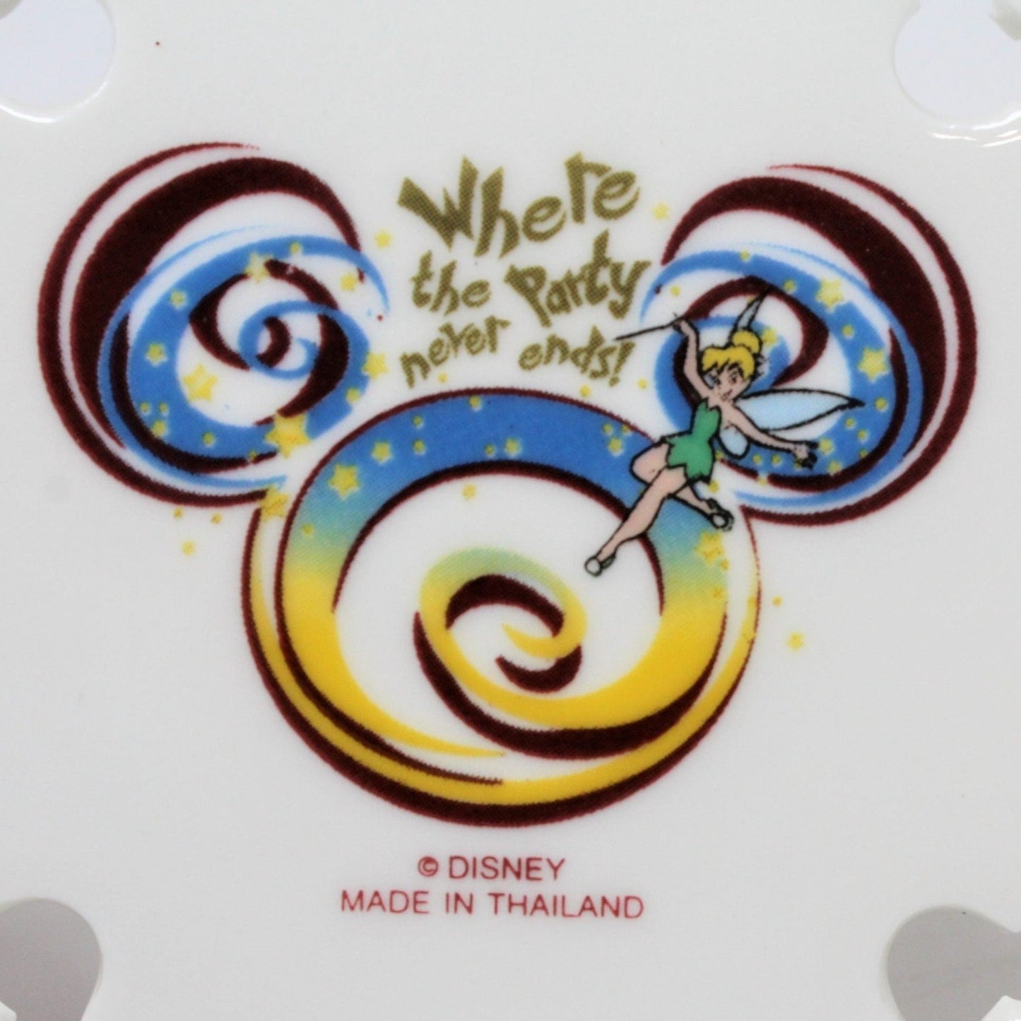 Ornaments, Walt Disney World, Snowflake Mickey Mouse and Friends, Porcelain, 2005