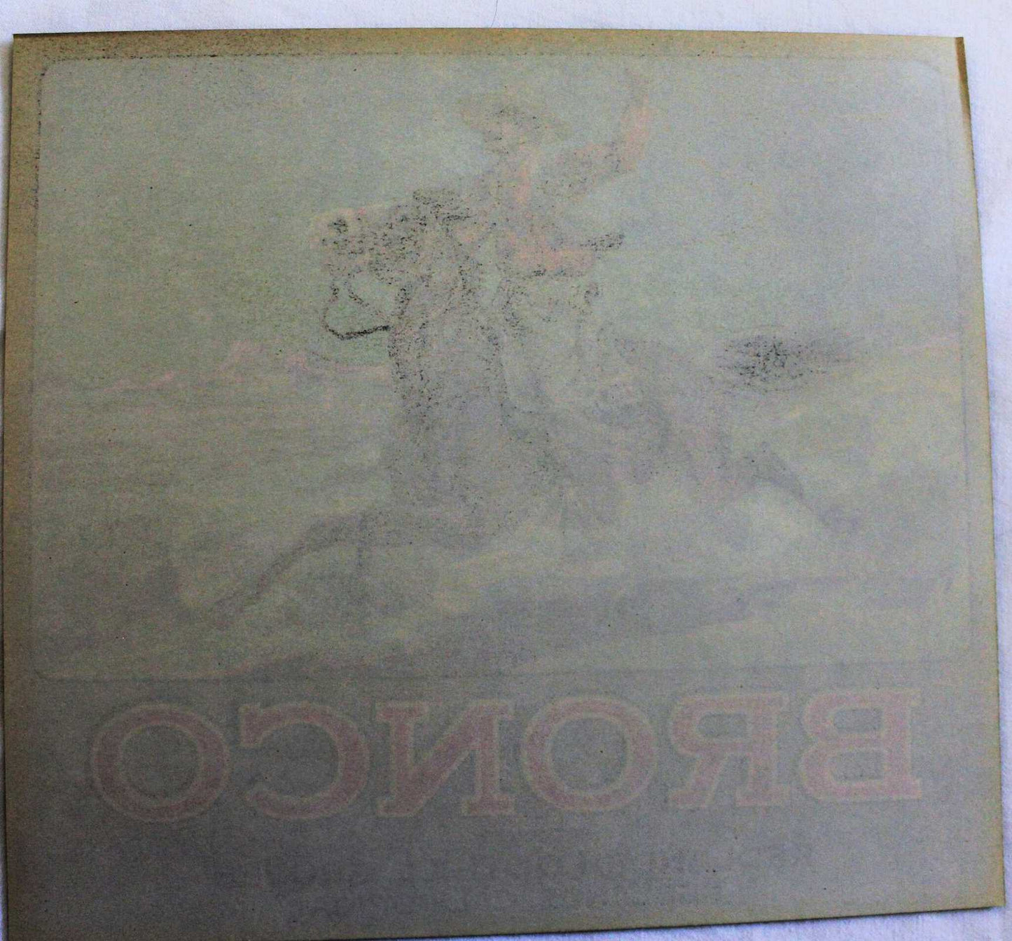 Crate Label, Bronco Navel Oranges Redlands, Original Western, Vintage, 1949