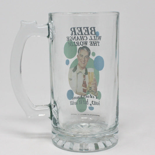 Beer Mug, Retro-Look, Glass, Beer Will Change the World, 2009