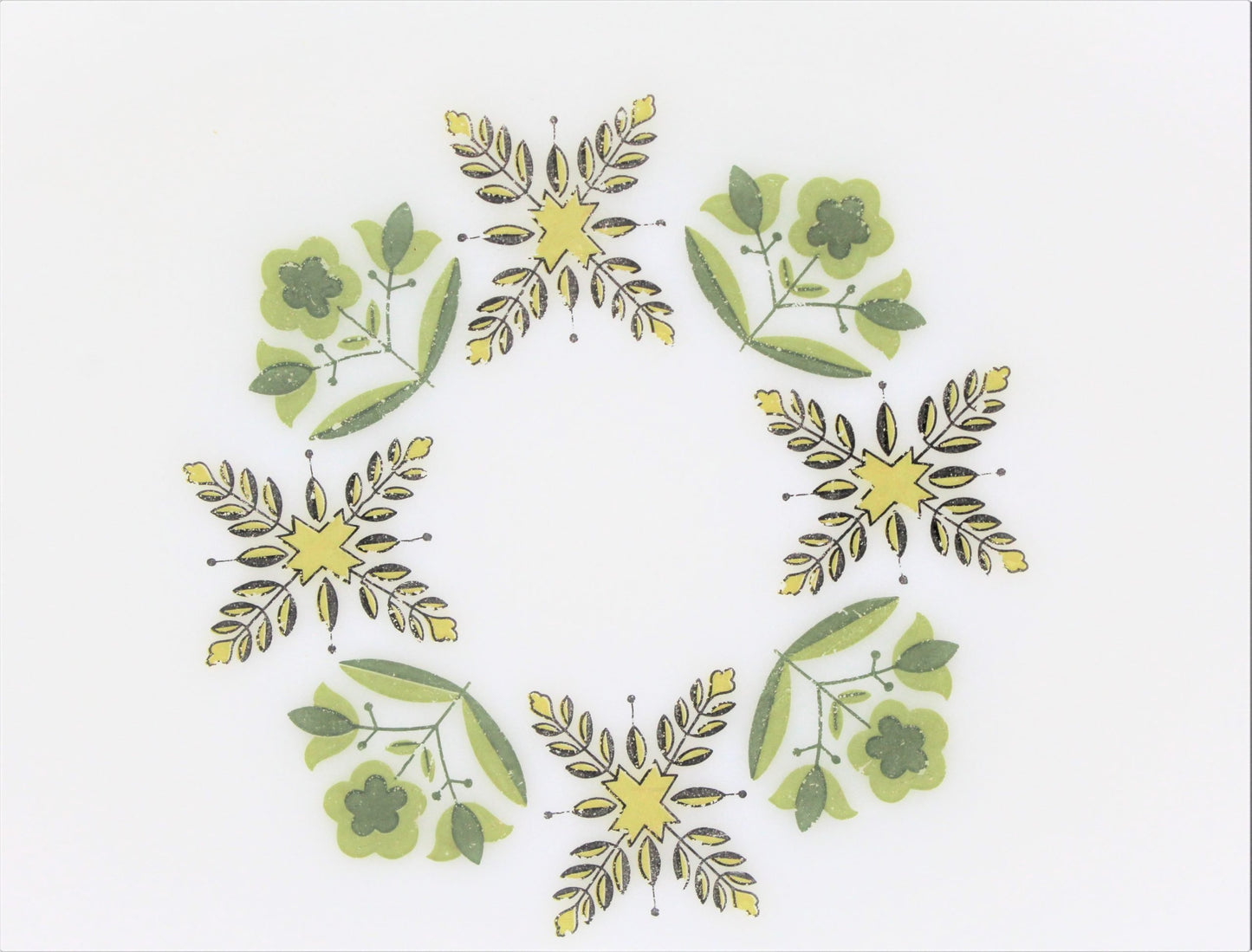 Serving Platter, Anchor Hocking Meadow Green, Vintage
