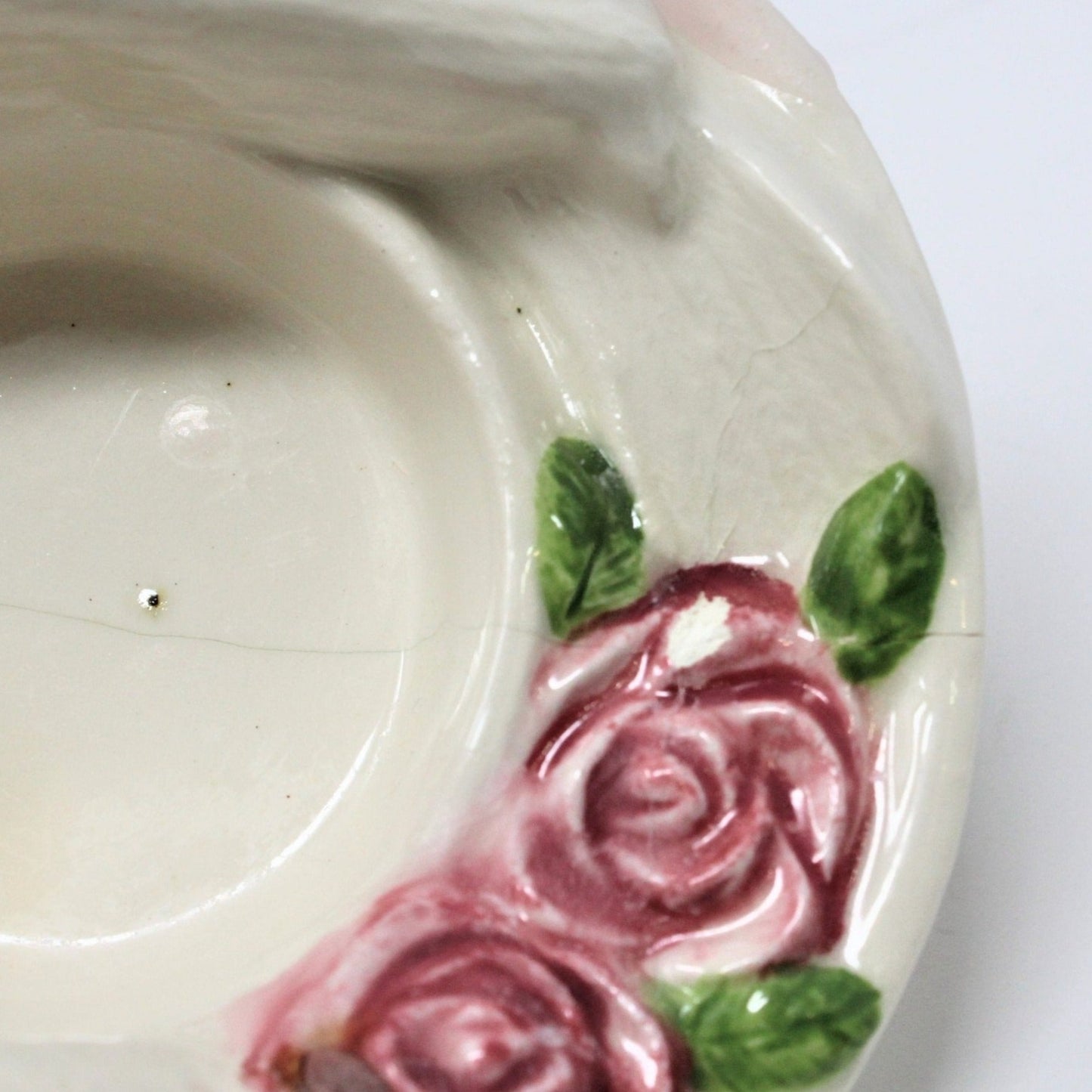 Candle Holders, Doves and Roses Tealight, Set of 2, Ceramic