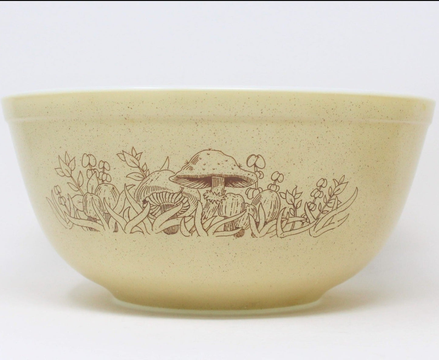Mixing Bowl Set, Pyrex, Forest Fancies Mushrooms, Set of 3, Vintage Corning