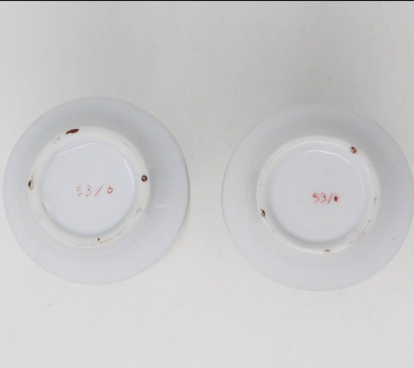 Cruets, Floral Porcelain with Gold accents, Set of 2, Vintage, Japan