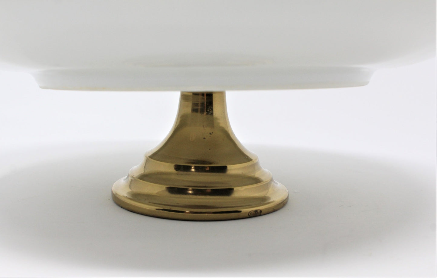 Comport / Compote, Napco, Fruit Orchard, Brushed Gold, Pedestal Fruit Plate, Vintage
